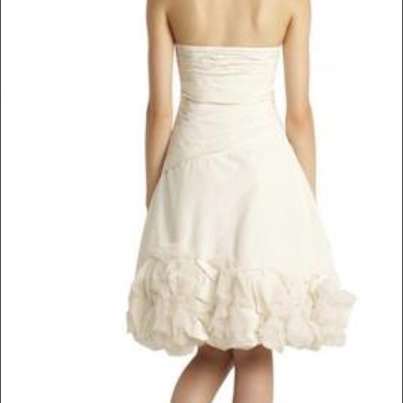 BCBG Max Strapless Appliqué Dress NWT - Picture 5 of 7